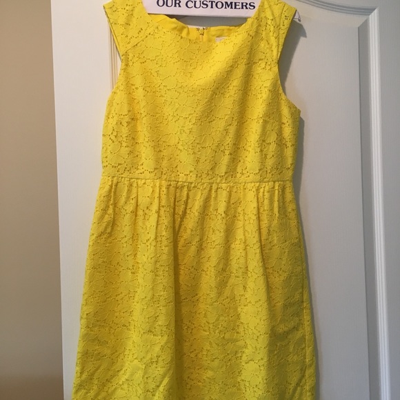 J. Crew Dresses & Skirts - Beautiful bright yellow lace J.CREW dress